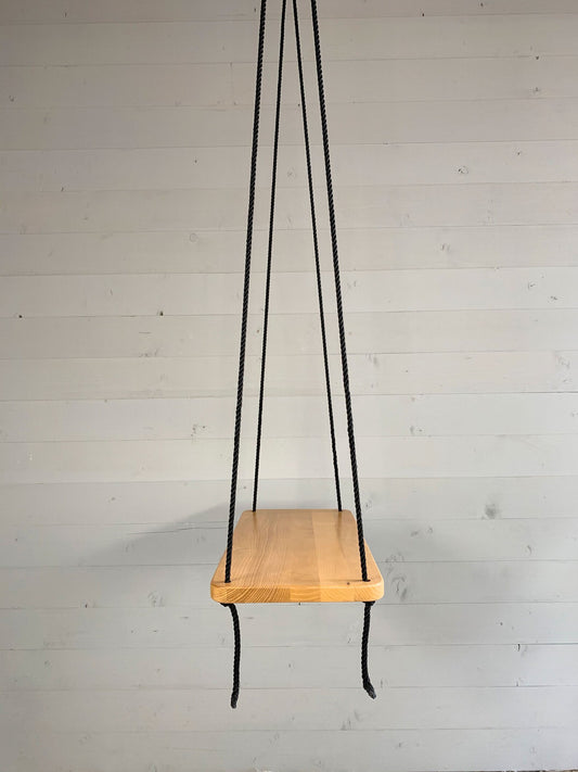 Natural Wooden Swing With